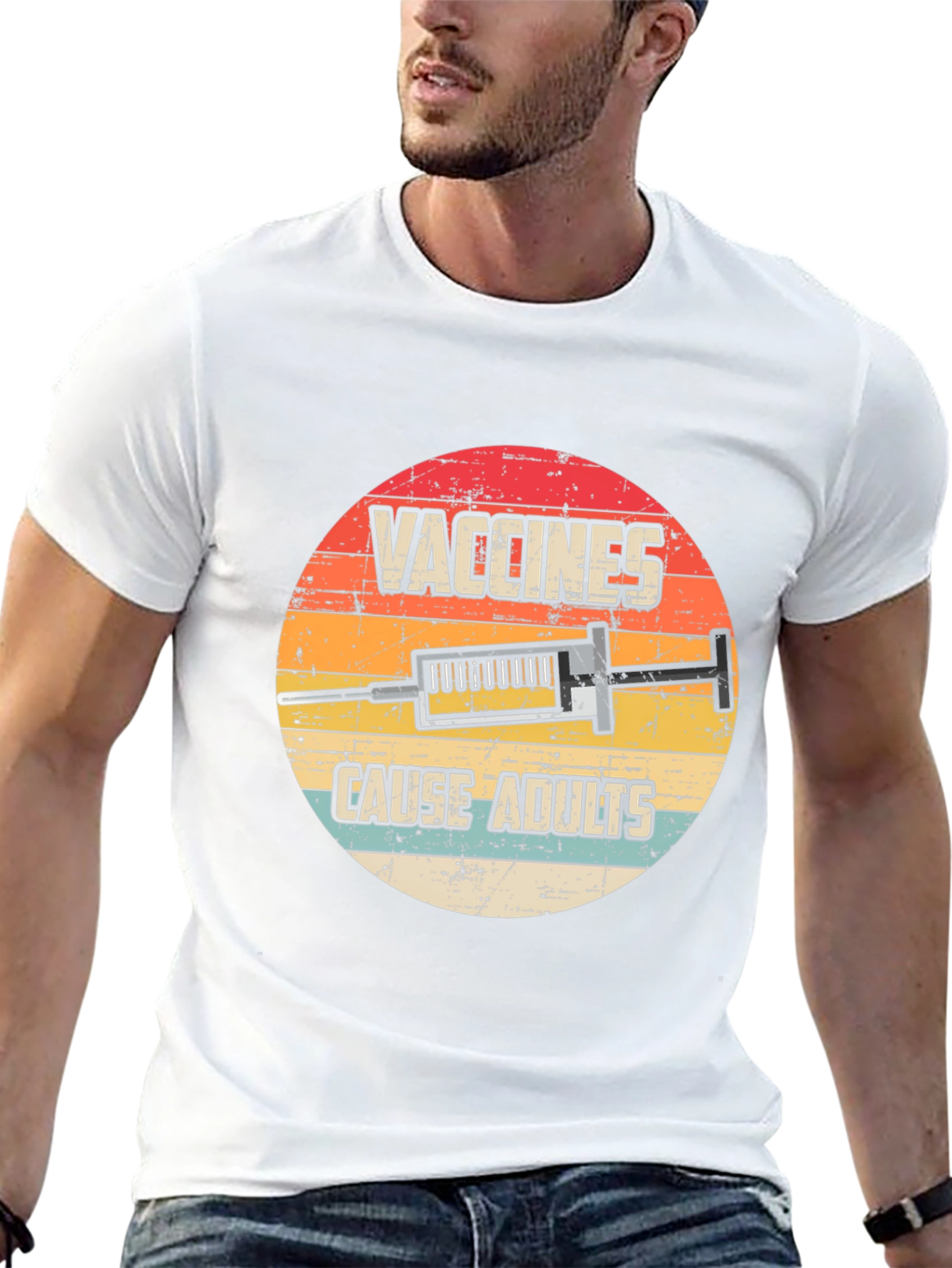 Vaccines Cause Adults Graphic T-Shirt