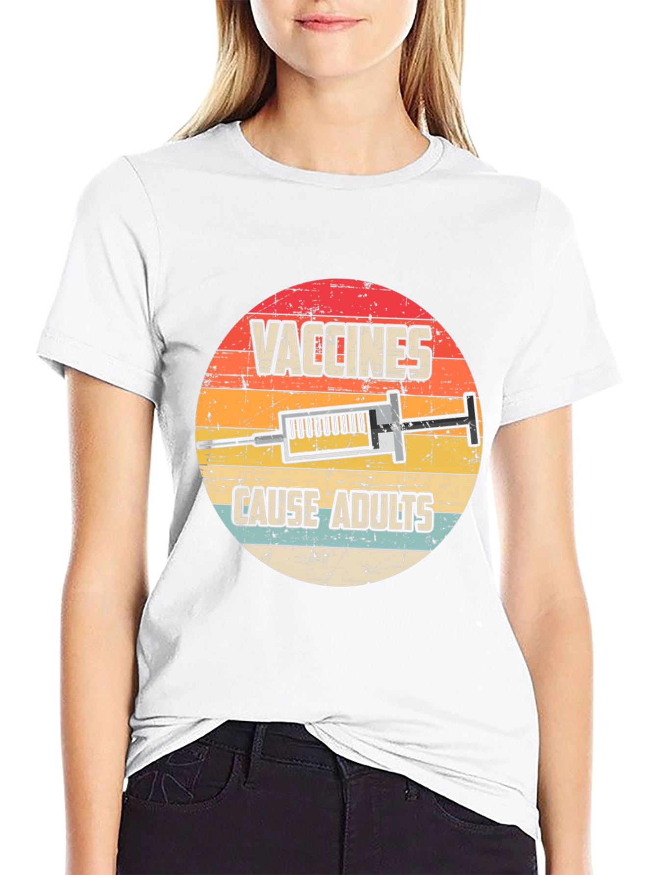 Vaccines Cause Adults Graphic T-Shirt