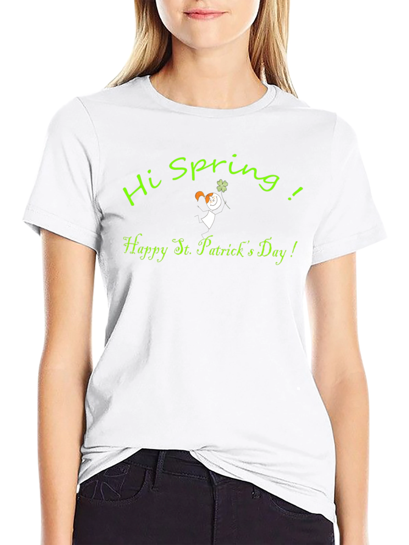 Hi Spring! St. Patricks Day Graphic Tee