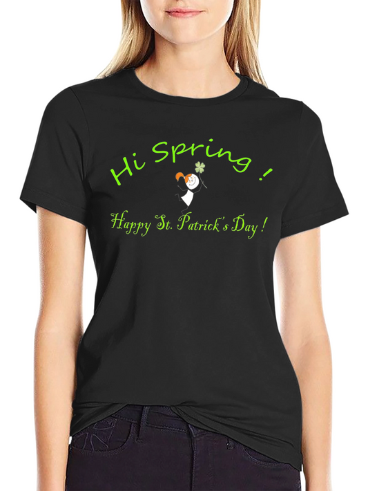 Hi Spring! St. Patricks Day Graphic Tee
