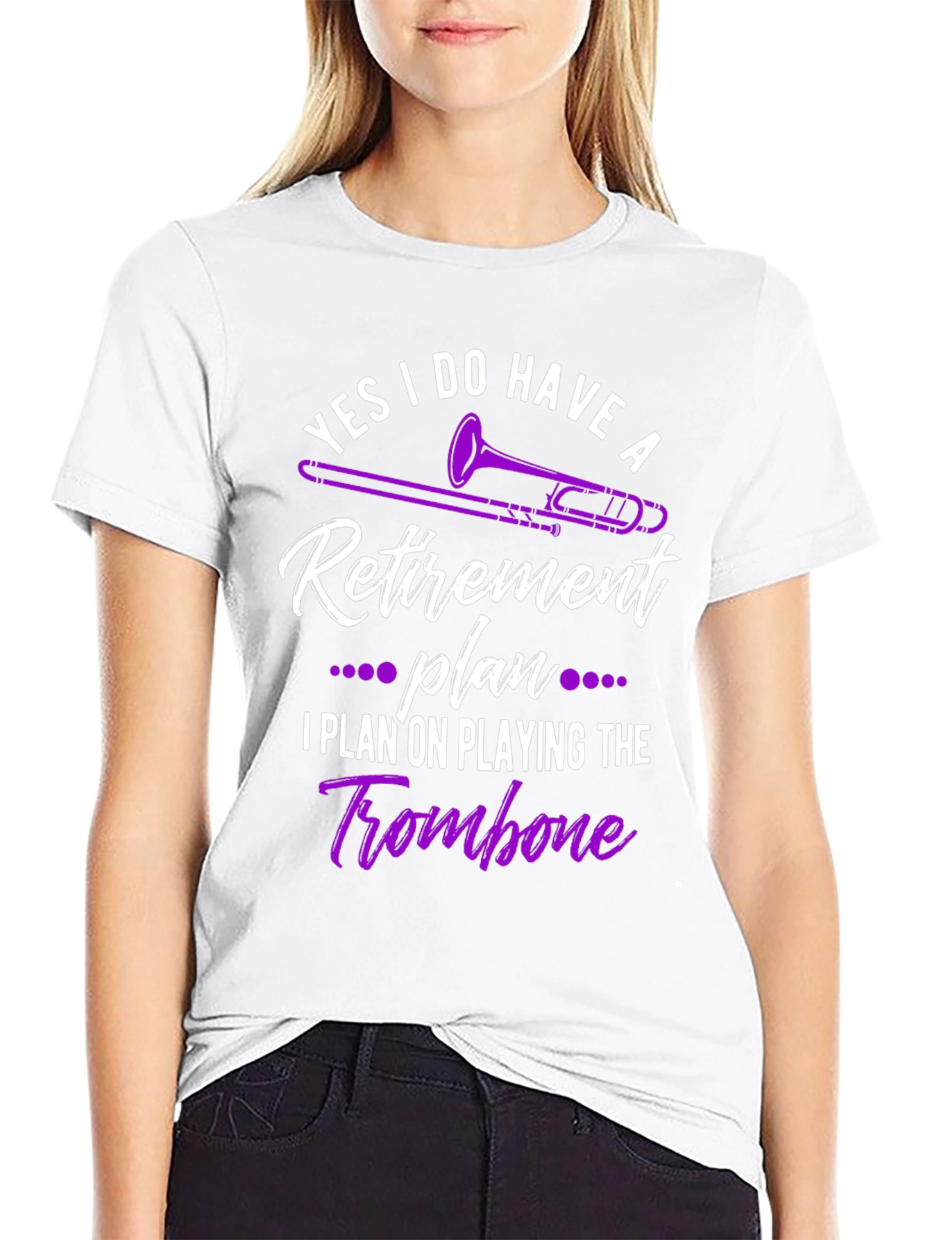 Funny Trombone Retirement Plan T-Shirt