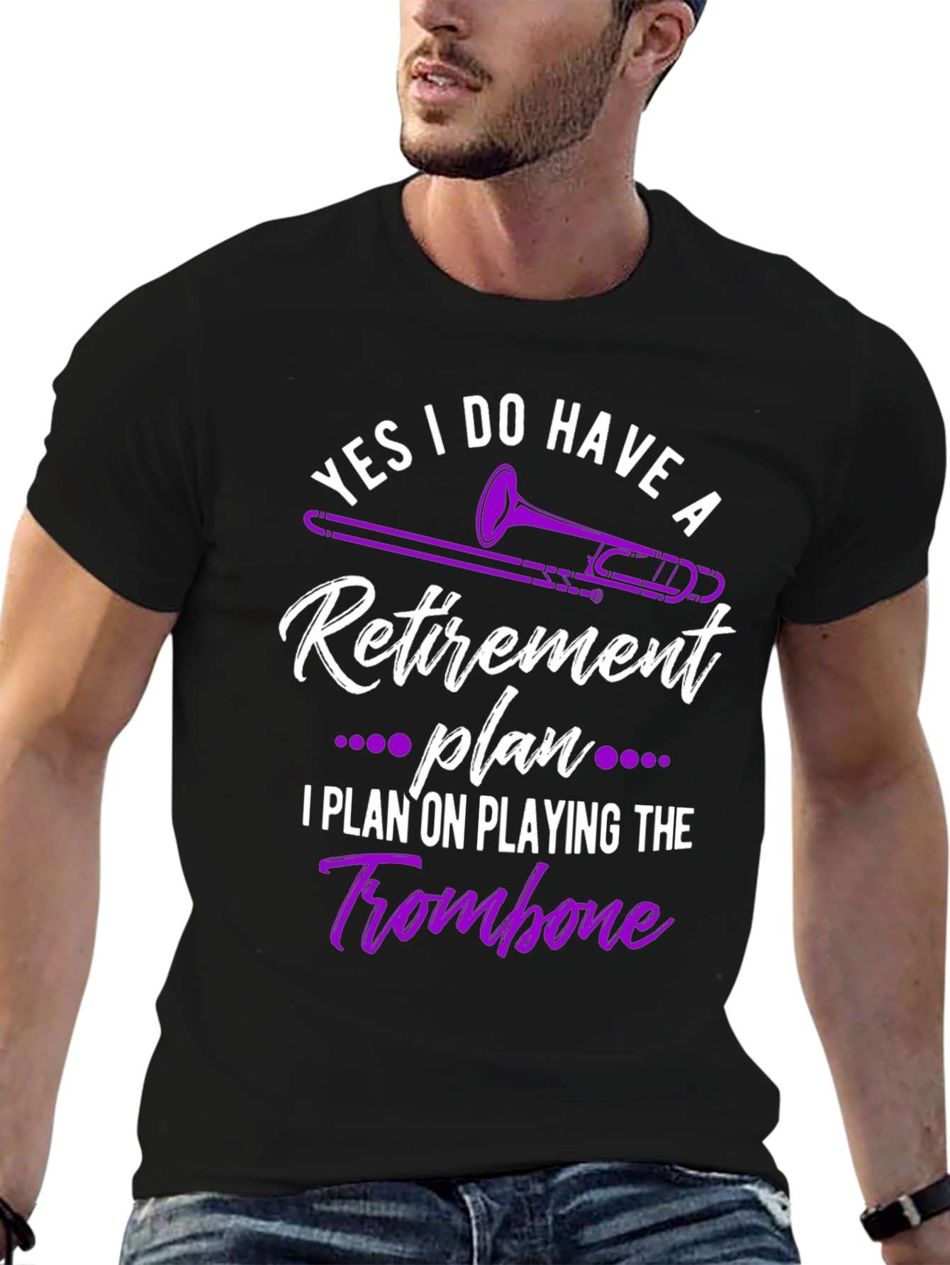 Funny Trombone Retirement Plan T-Shirt