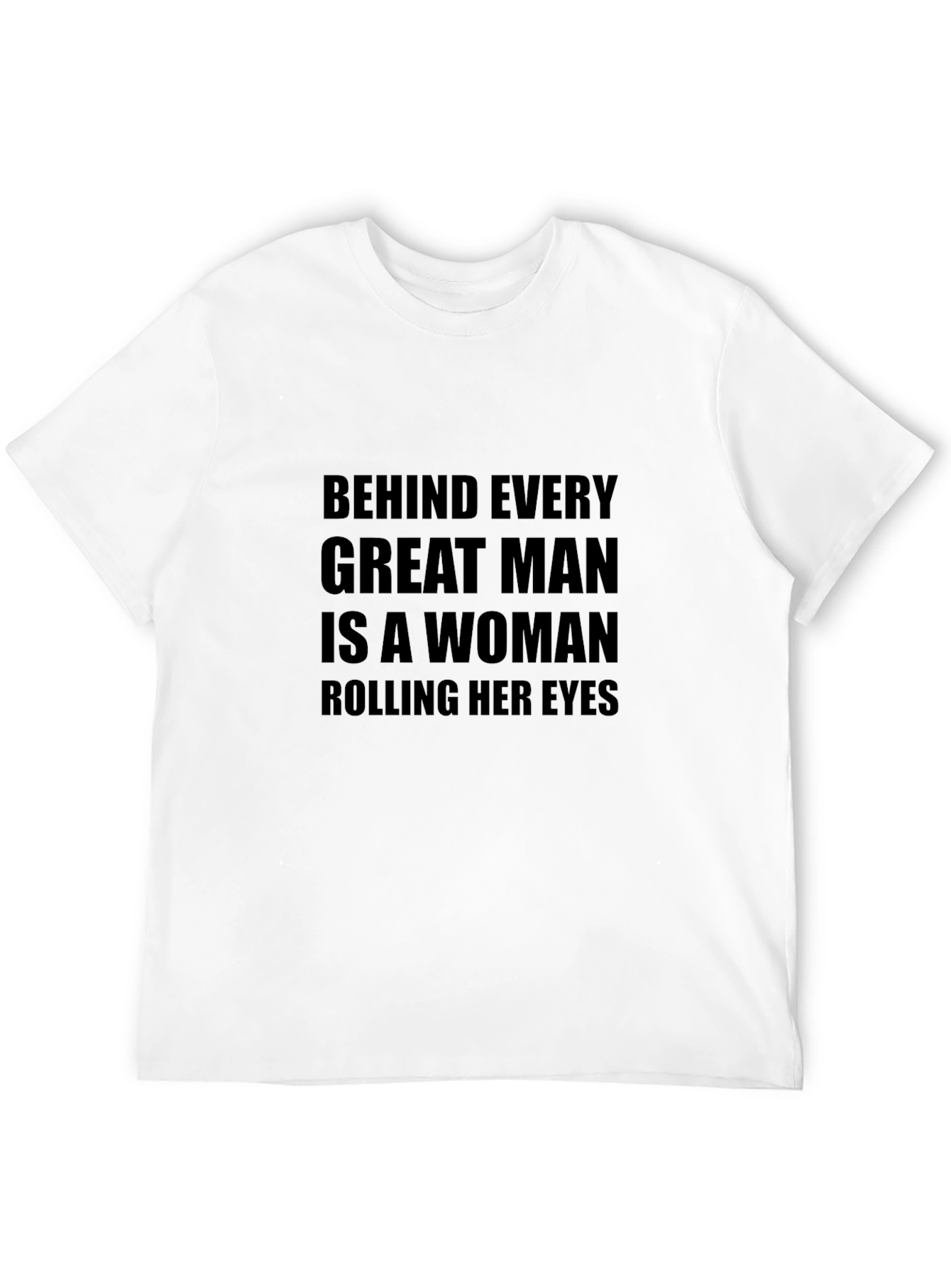 Humorous Slogan Graphic Black Tee