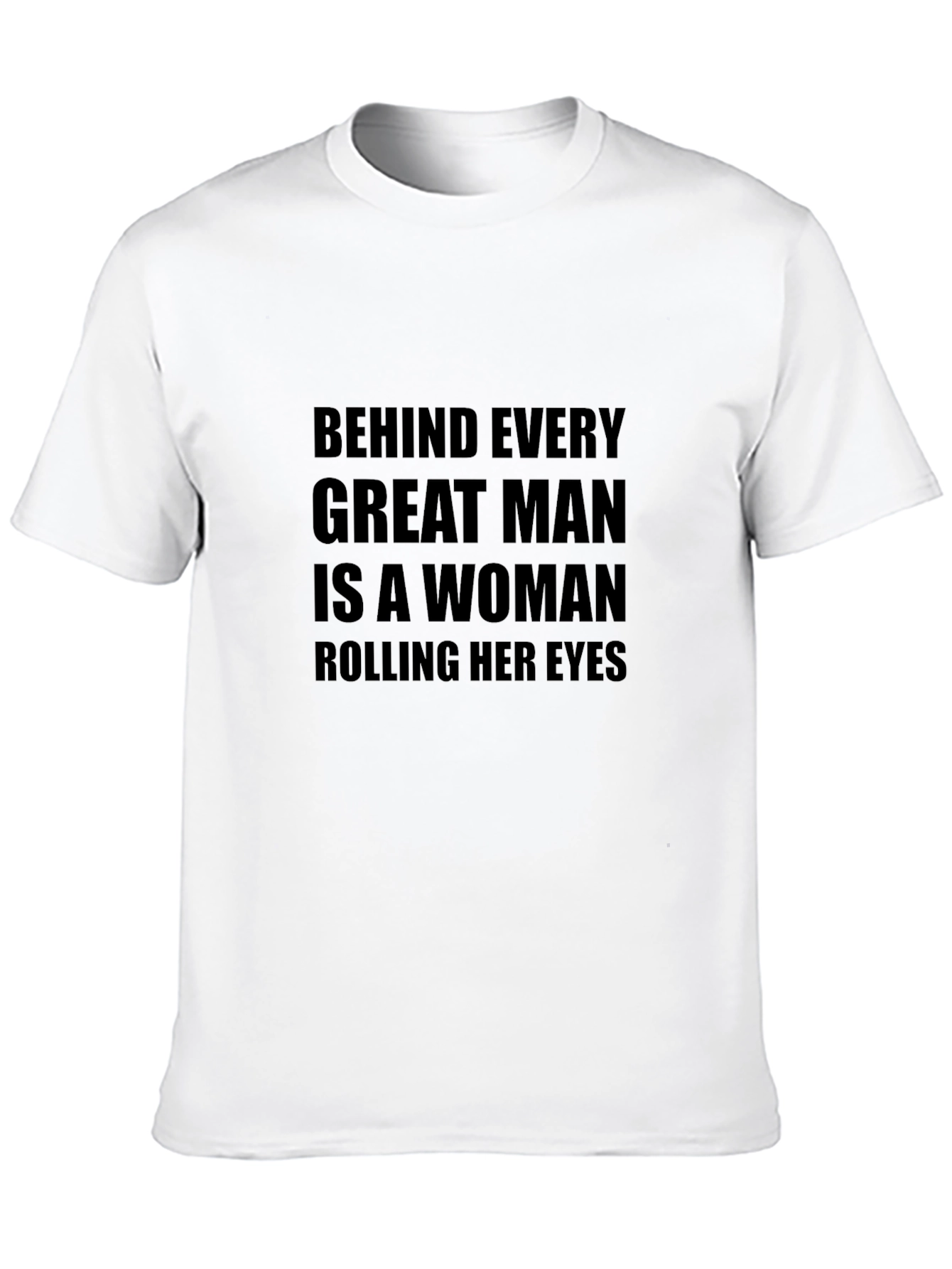 Humorous Slogan Graphic Black Tee