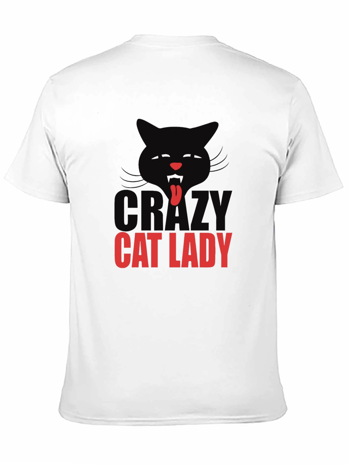 Crazy Cat Lady T-Shirt - Black Cotton Tee