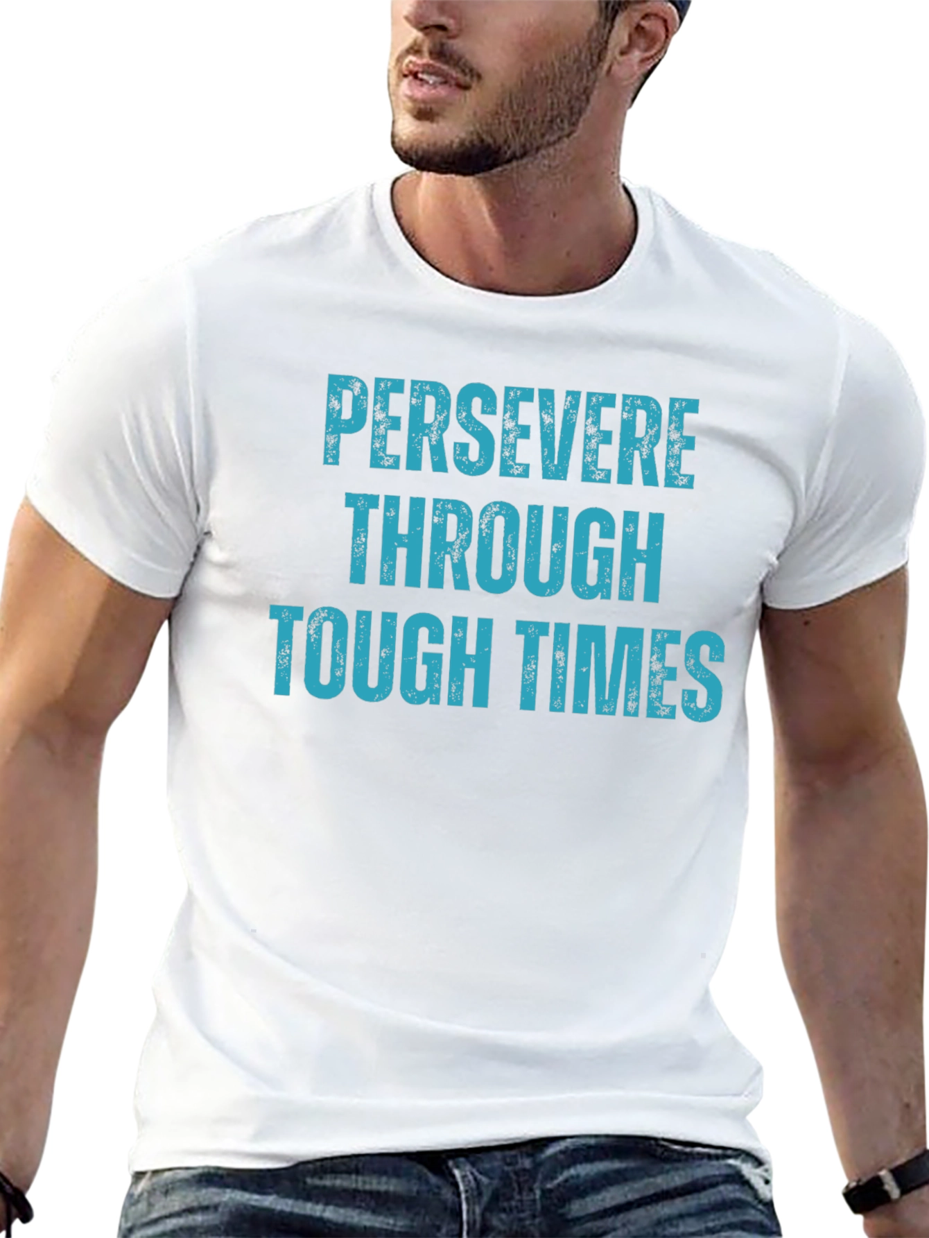 Persevere Through Tough Times Black T-Shirt