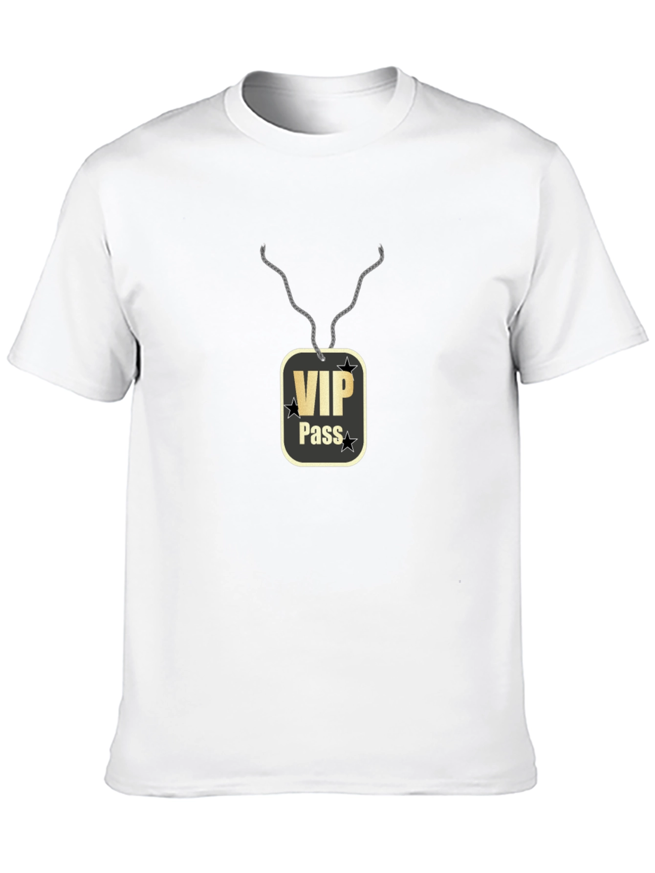 VIP Pass Graphic Black T-Shirt