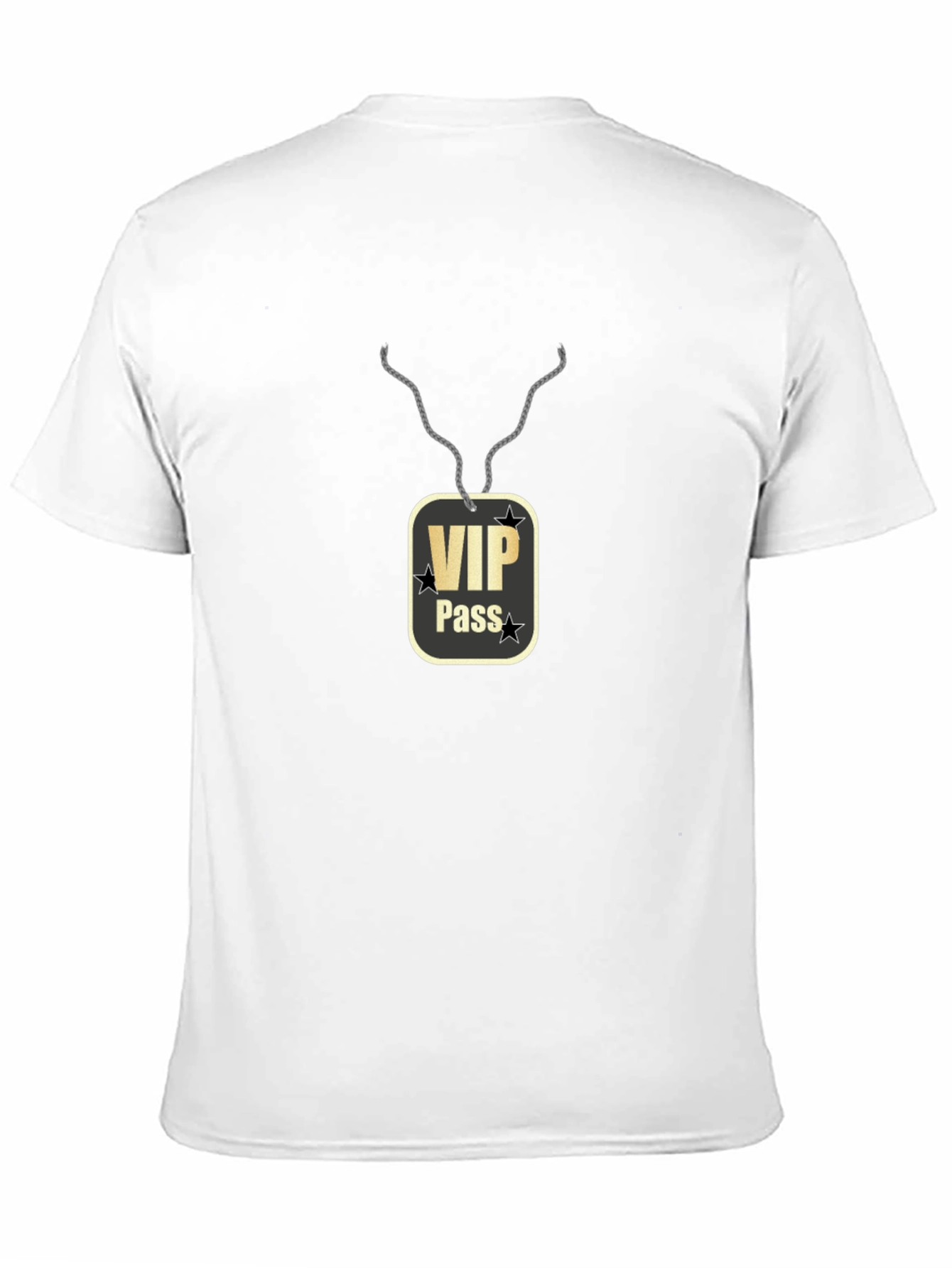 VIP Pass Graphic Black T-Shirt