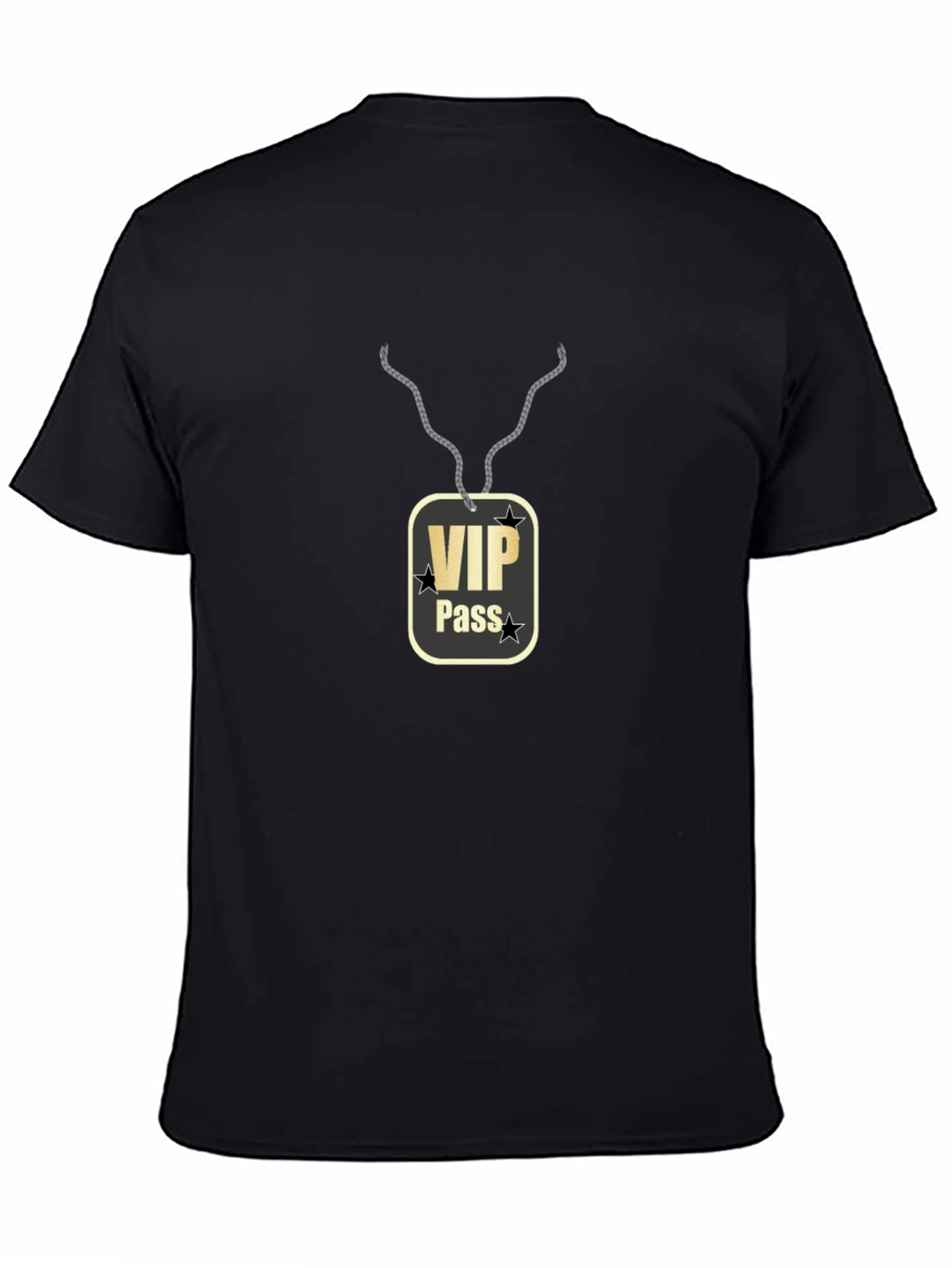 VIP Pass Graphic Black T-Shirt
