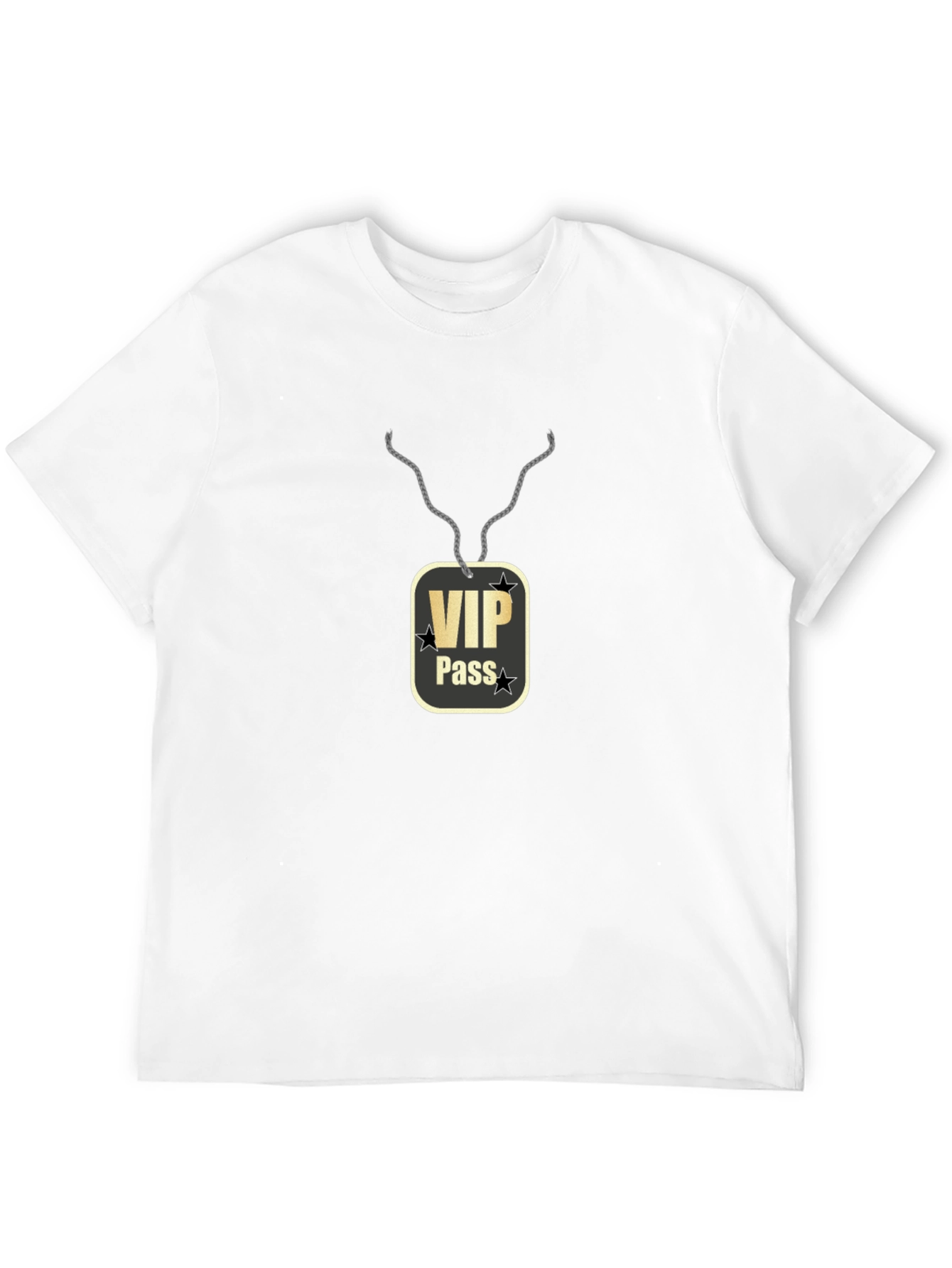 VIP Pass Graphic Black T-Shirt