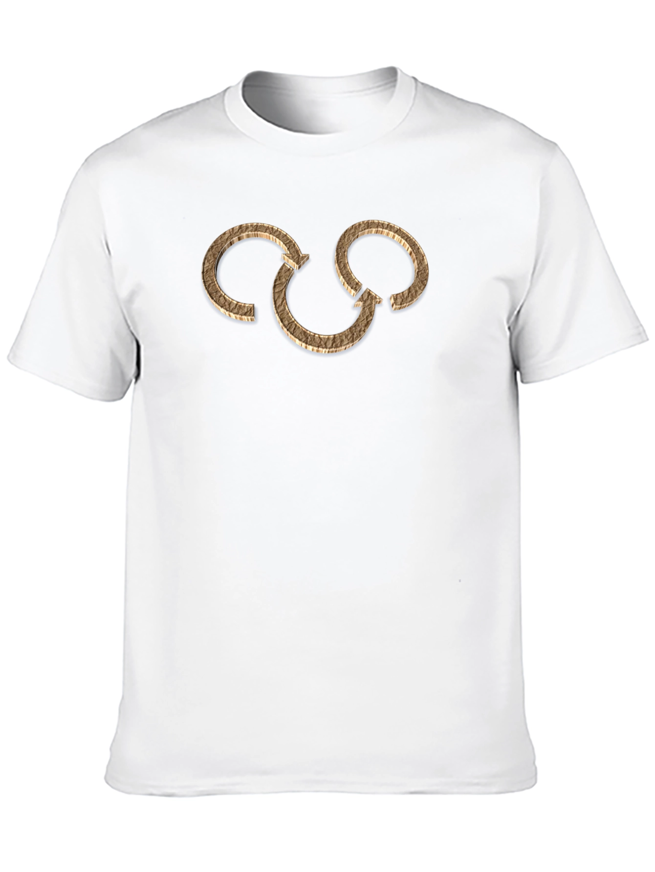 Abstract Arrow Circle Graphic Tee - Black