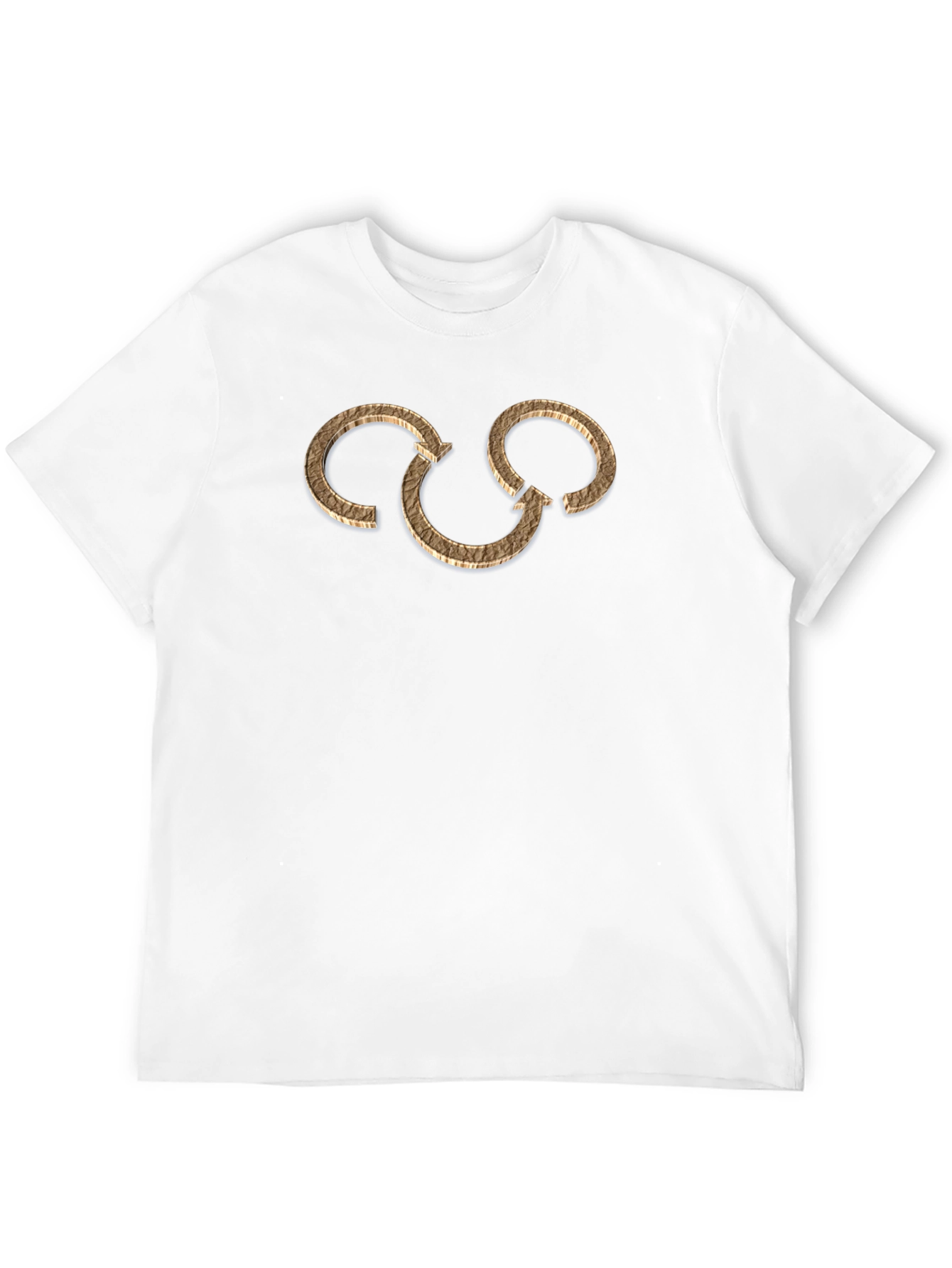 Abstract Arrow Circle Graphic Tee - Black