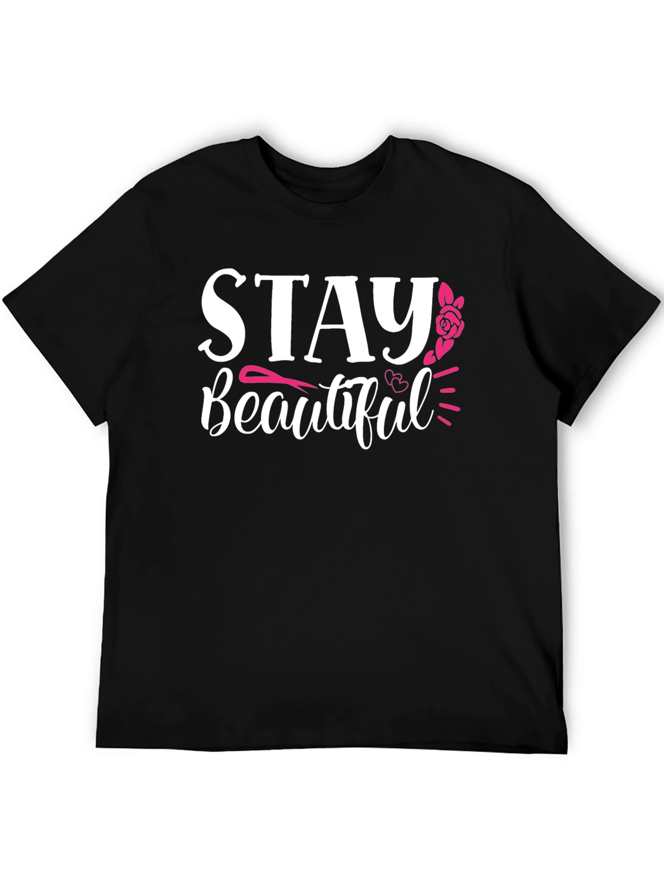 Stay Beautiful Graphic T-Shirt - Black