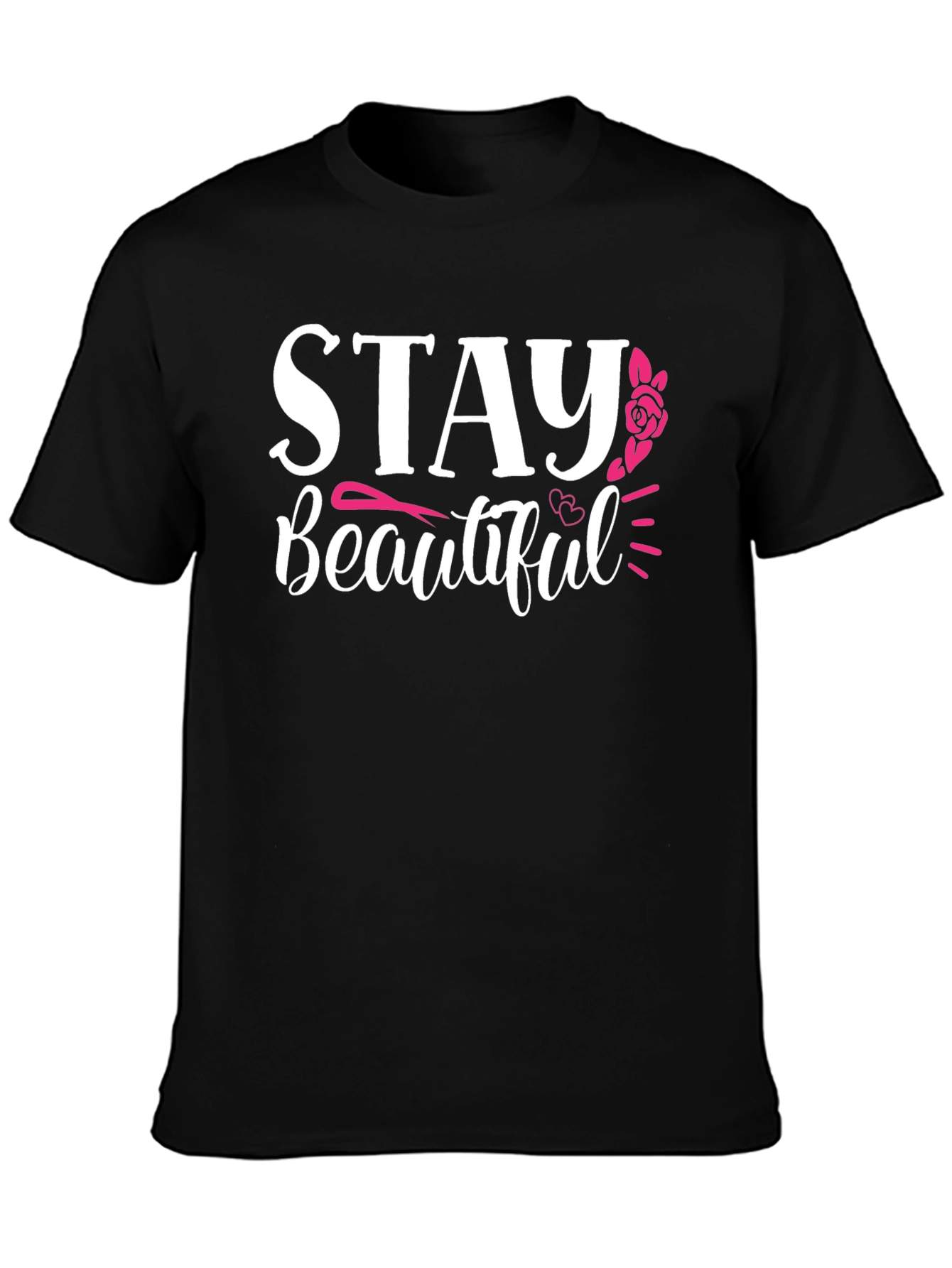 Stay Beautiful Graphic T-Shirt - Black