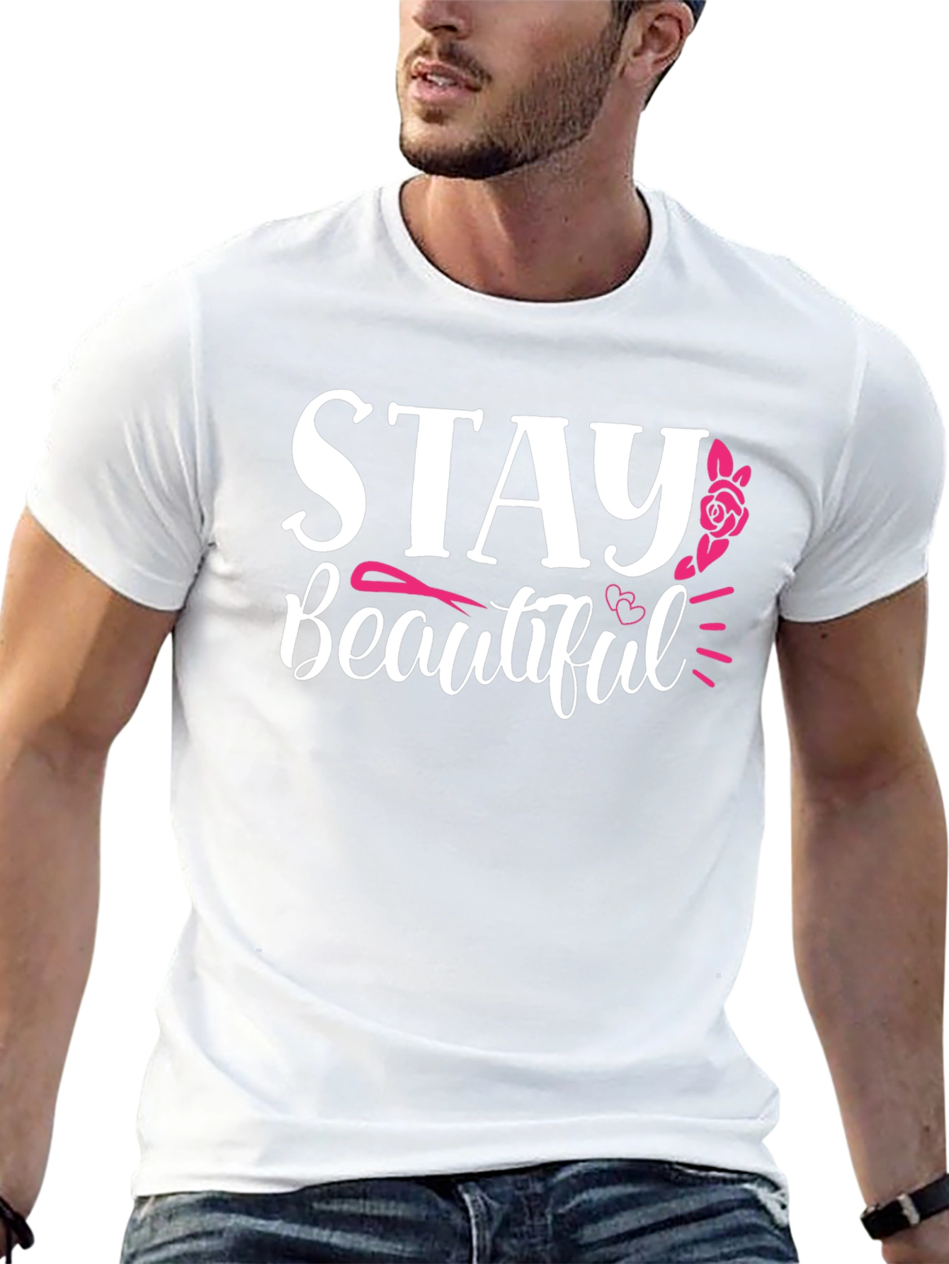 Stay Beautiful Graphic T-Shirt - Black