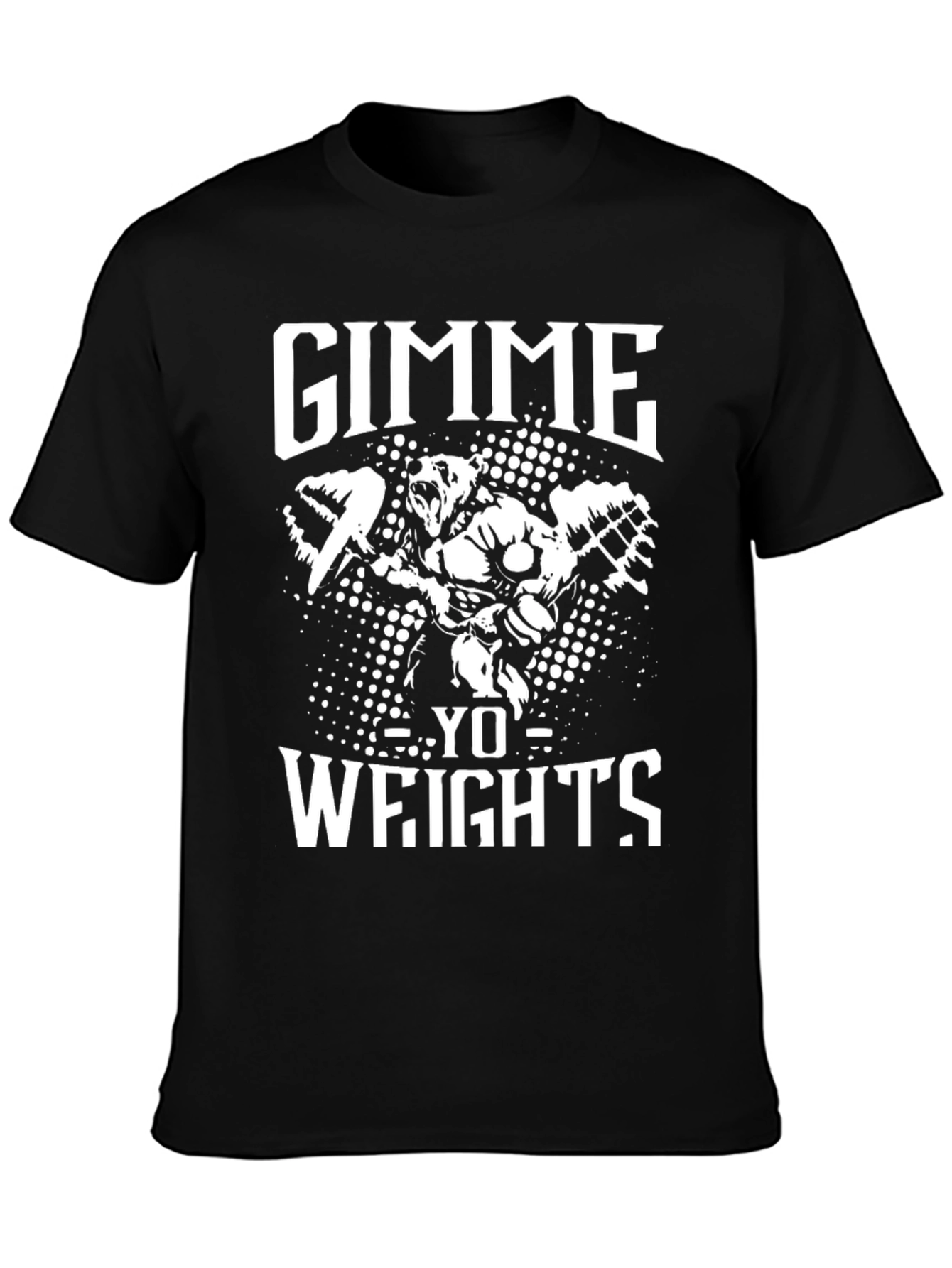 Gimme Yo Weights Bear Gym T-Shirt