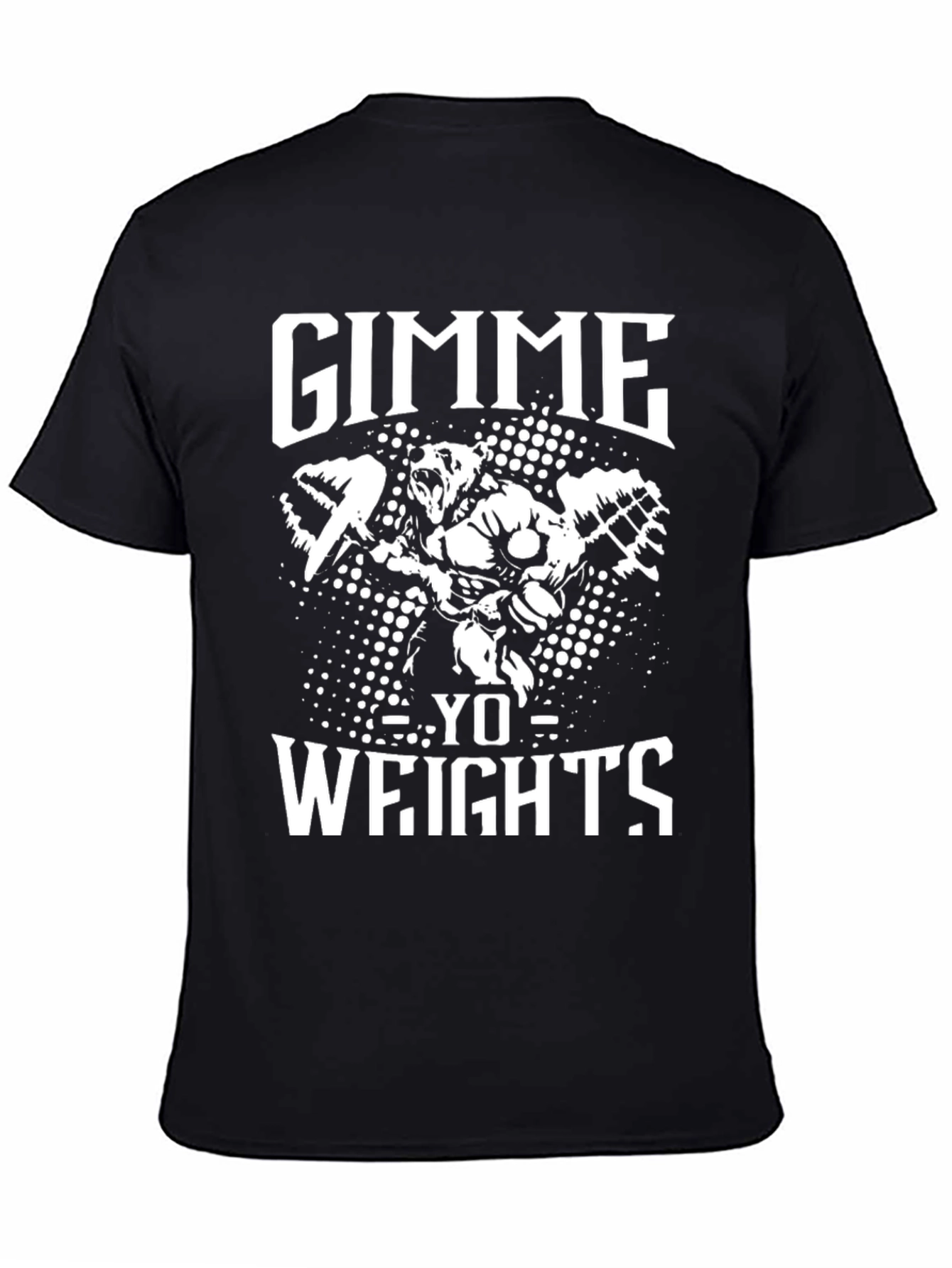 Gimme Yo Weights Bear Gym T-Shirt