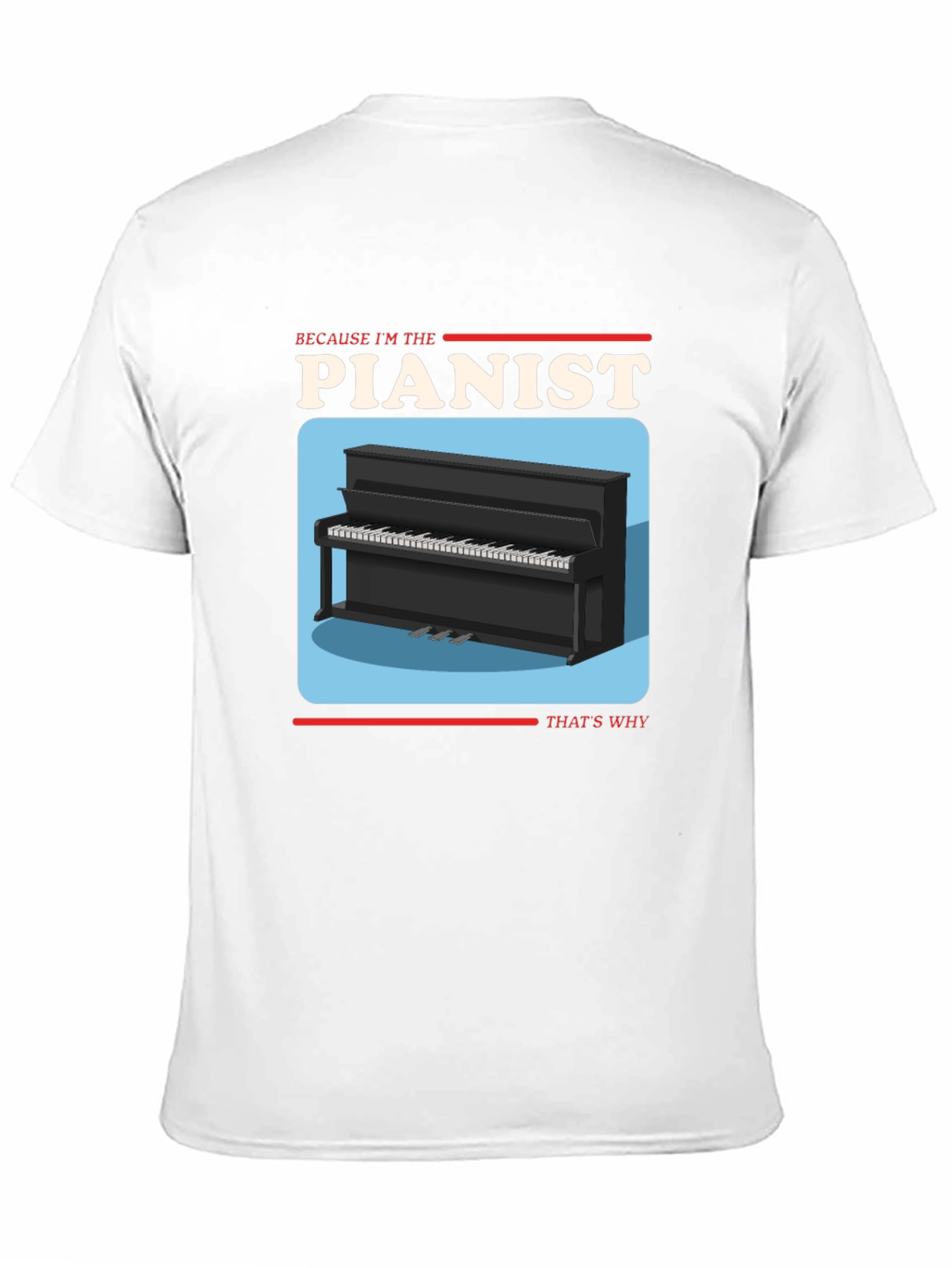Pianist Graphic T-Shirt - Music Lover Tee