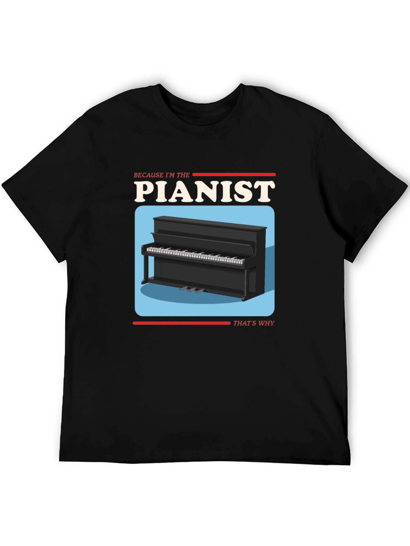 Pianist Graphic T-Shirt - Music Lover Tee