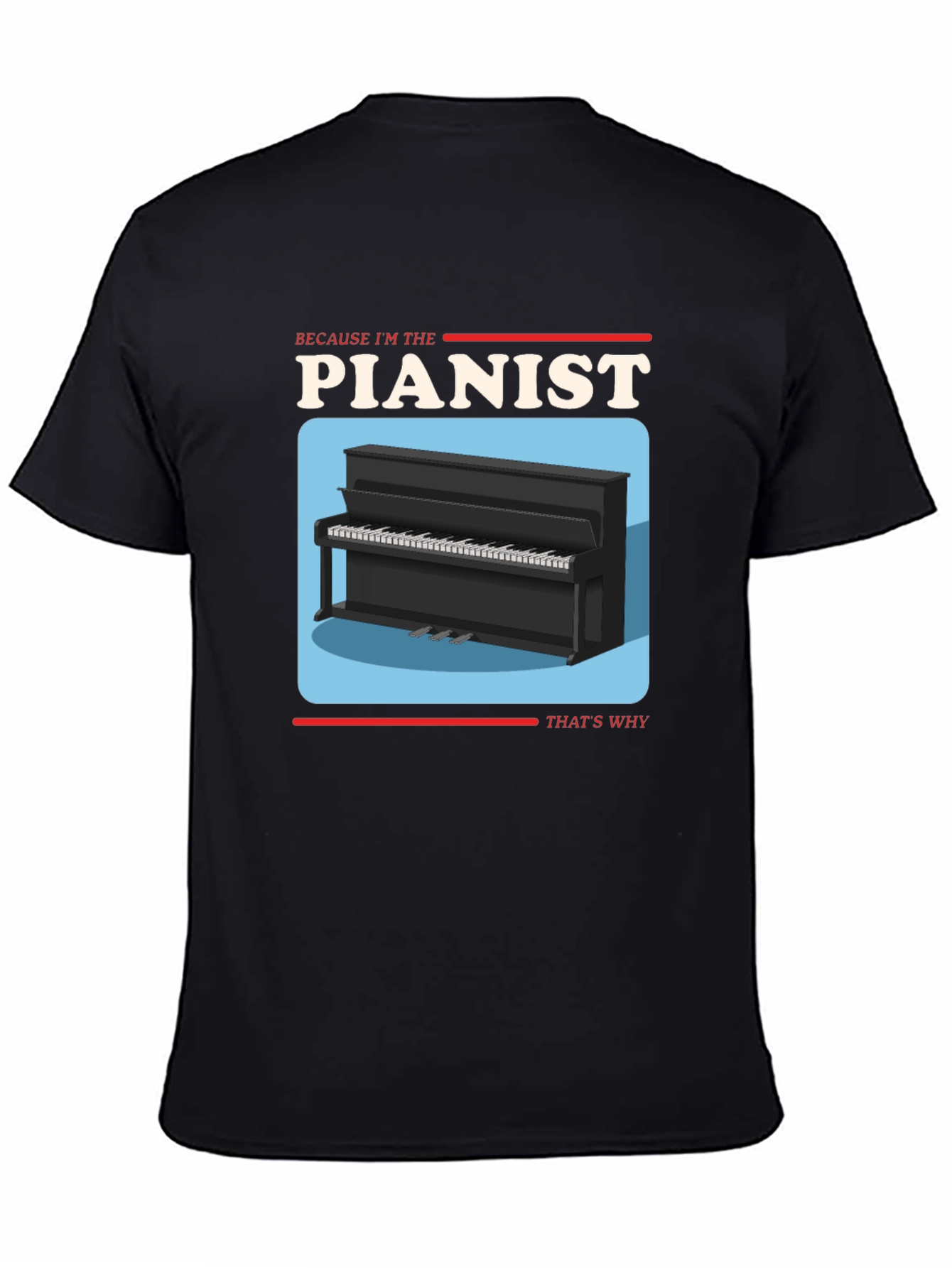 Pianist Graphic T-Shirt - Music Lover Tee