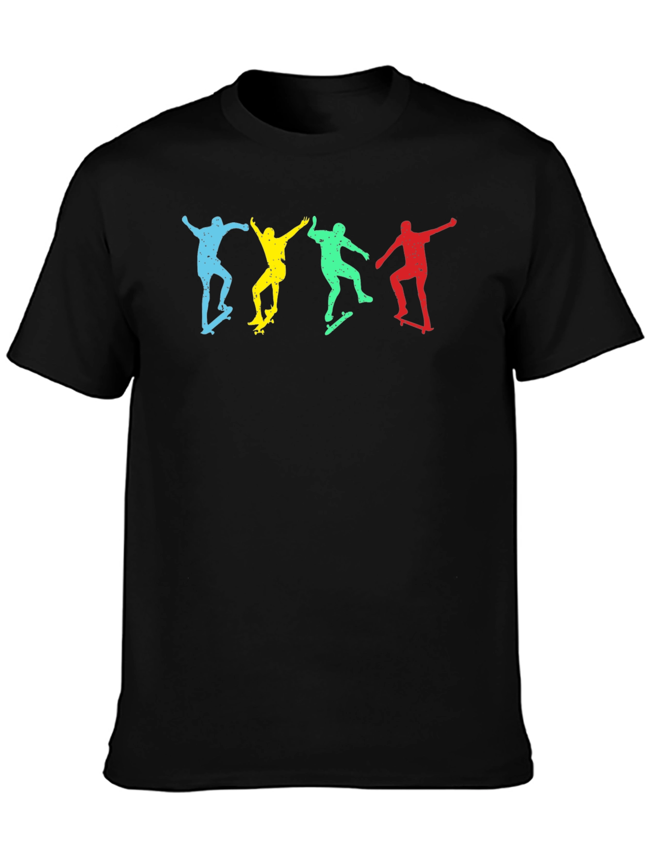 Skateboarder Silhouette Graphic T-Shirt