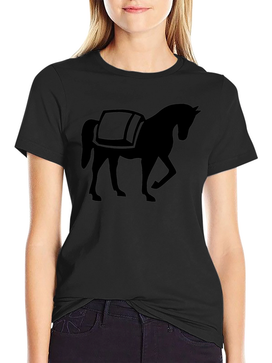 Black Horse Graphic Tee - Stylish & Comfortable