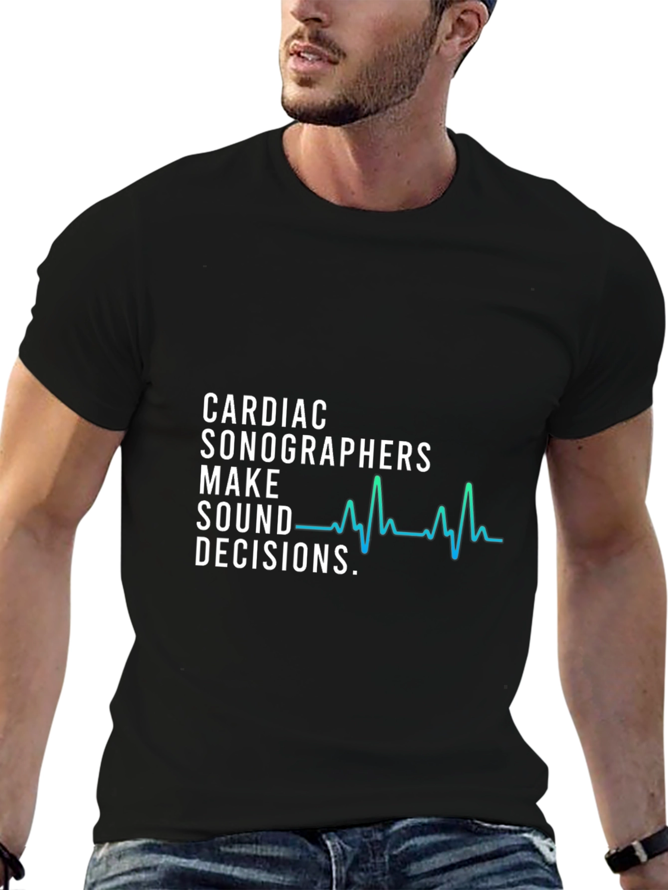 Cardiac Sonographer Decision Maker Graphic T-Shirt