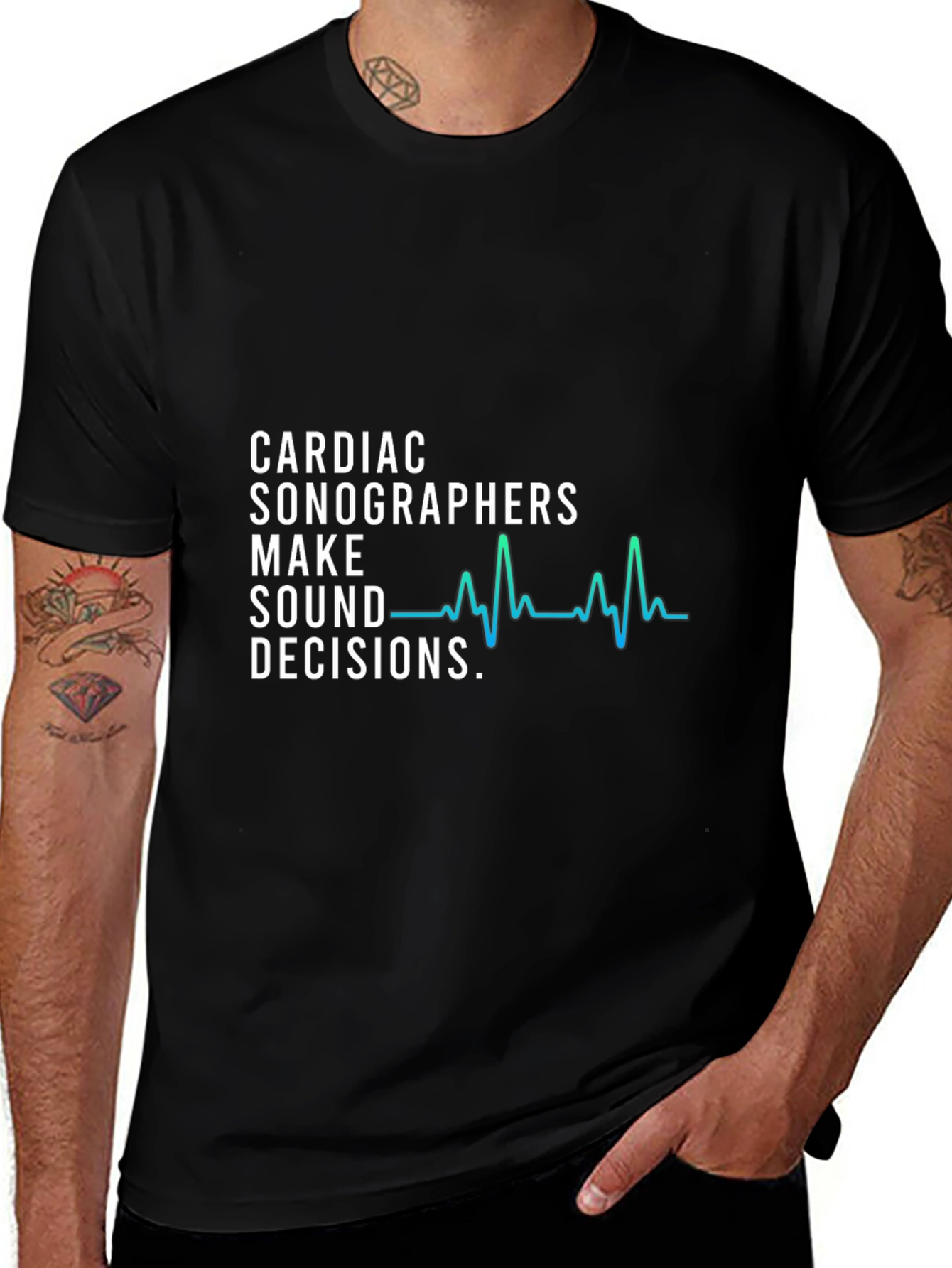 Cardiac Sonographer Decision Maker Graphic T-Shirt